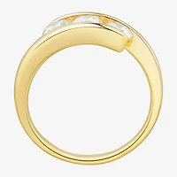 Love Lives Forever (H-I / Si2) Womens 1 CT. T.W. Lab Grown White Diamond 10K Gold 3-Stone Bypass  Engagement Ring