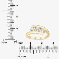 Love Lives Forever (H-I / Si2) Womens 1 CT. T.W. Lab Grown White Diamond 10K Gold 3-Stone Bypass  Engagement Ring