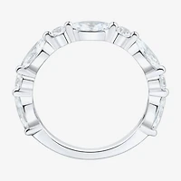 (H-I / Si2) Womens 3.5MM 1 1/2 CT. T.W. Lab Grown White Diamond 10K Gold Wedding Band