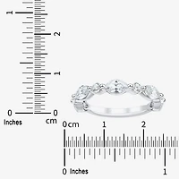 (H-I / Si2) Womens 3.5MM 1 1/2 CT. T.W. Lab Grown White Diamond 10K Gold Wedding Band