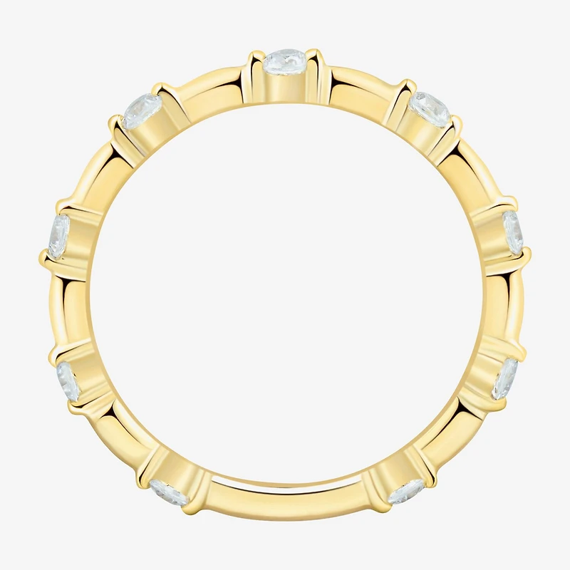 (H-I / Si2) Womens 1/3 CT. T.W. Lab Grown White Diamond 10K Gold Wedding Band