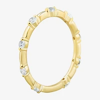 (H-I / Si2) Womens 1/3 CT. T.W. Lab Grown White Diamond 10K Gold Wedding Band