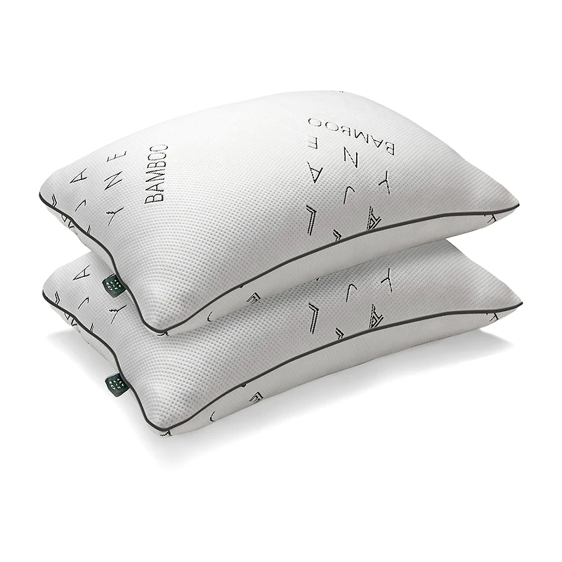 Ella Jayne Viscose from Bamboo Down Alternative Medium Density Bed Pillow Set of 2