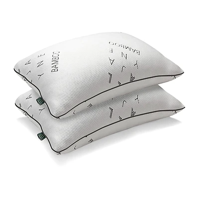 Ella Jayne Viscose from Bamboo Down Alternative Medium Density Bed Pillow Set of 2