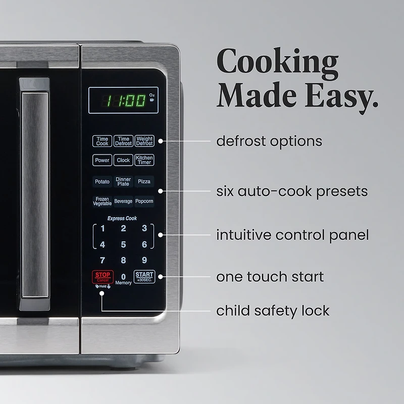 Farberware Classic FM09SS 0.9 Cu. Ft 900-Watt Microwave Oven