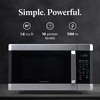 Farberware Professional 1.6 cu ft 1100-Watt Microwave Oven with Smart Sensor