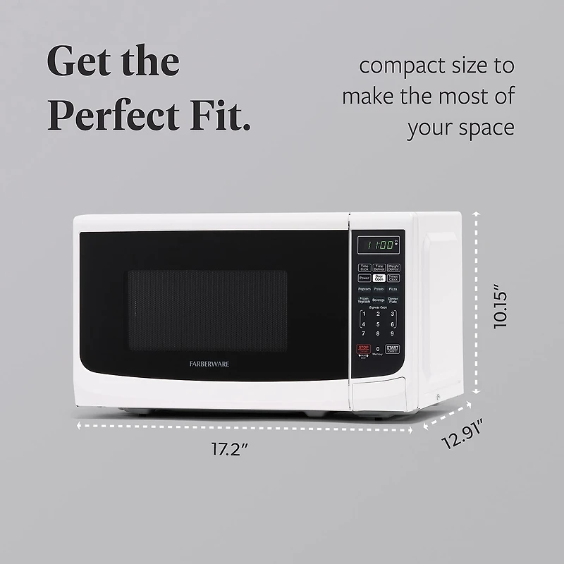Farberware Classic FMO07ABTWHA 0.7 Cu. Ft 700-Watt Microwave Oven