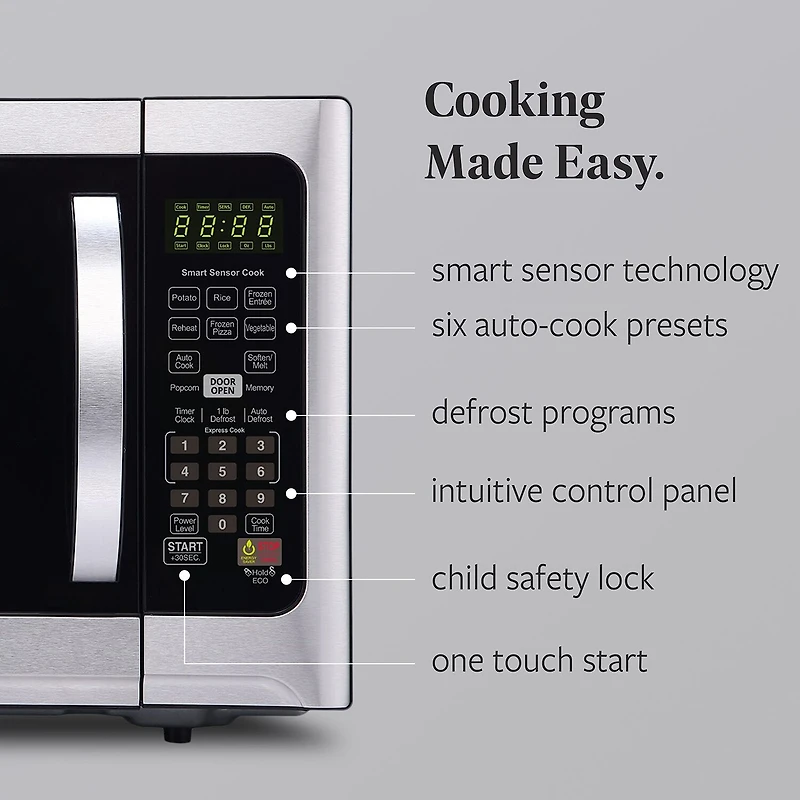 Farberware Professional FMO12AHTBKE 1000-Watt 1.2 Cu. Ft. Microwave Oven with Sensor