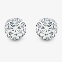 Si1-Si2,H-I 1 1/2 CT. T.W. Lab Grown White Diamond 10K Gold 7.7mm Round Stud Earrings
