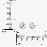 Si1-Si2,H-I 1 1/2 CT. T.W. Lab Grown White Diamond 10K Gold 7.7mm Round Stud Earrings