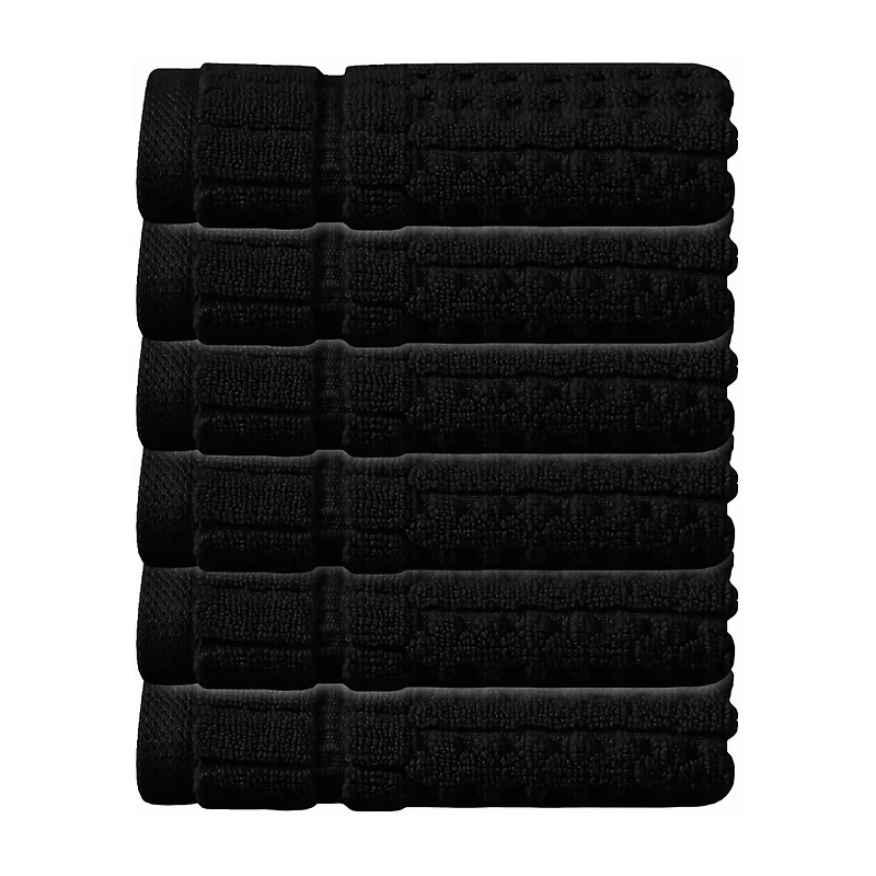 Home Weavers Inc Willow Collection 100% Cotton Zero Twist -pc. Quick Dry Bath Towel Set