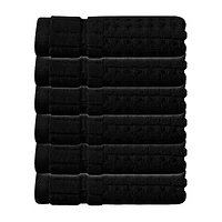 Home Weavers Inc Willow Collection 100% Cotton Zero Twist -pc. Quick Dry Bath Towel Set