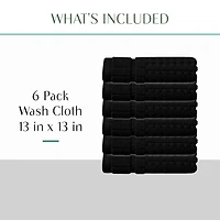Home Weavers Inc Willow Collection 100% Cotton Zero Twist -pc. Quick Dry Bath Towel Set