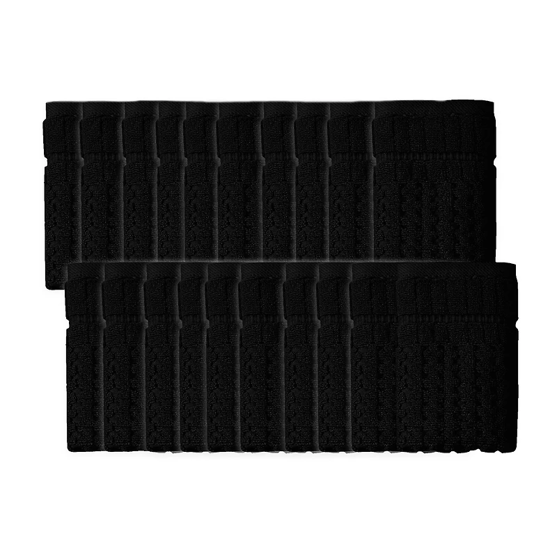 Home Weavers Inc Willow Collection 100% Cotton Zero Twist -pc. Quick Dry Washcloth