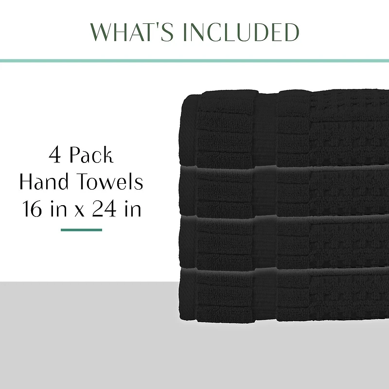 Home Weavers Inc Willow Collection 100% Cotton Zero Twist -pc. Hand Towel