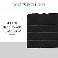Home Weavers Inc Willow Collection 100% Cotton Zero Twist -pc. Hand Towel