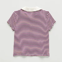 Eyeshadow Big Kid Girls Short Sleeve Regular Fit Polo Shirt