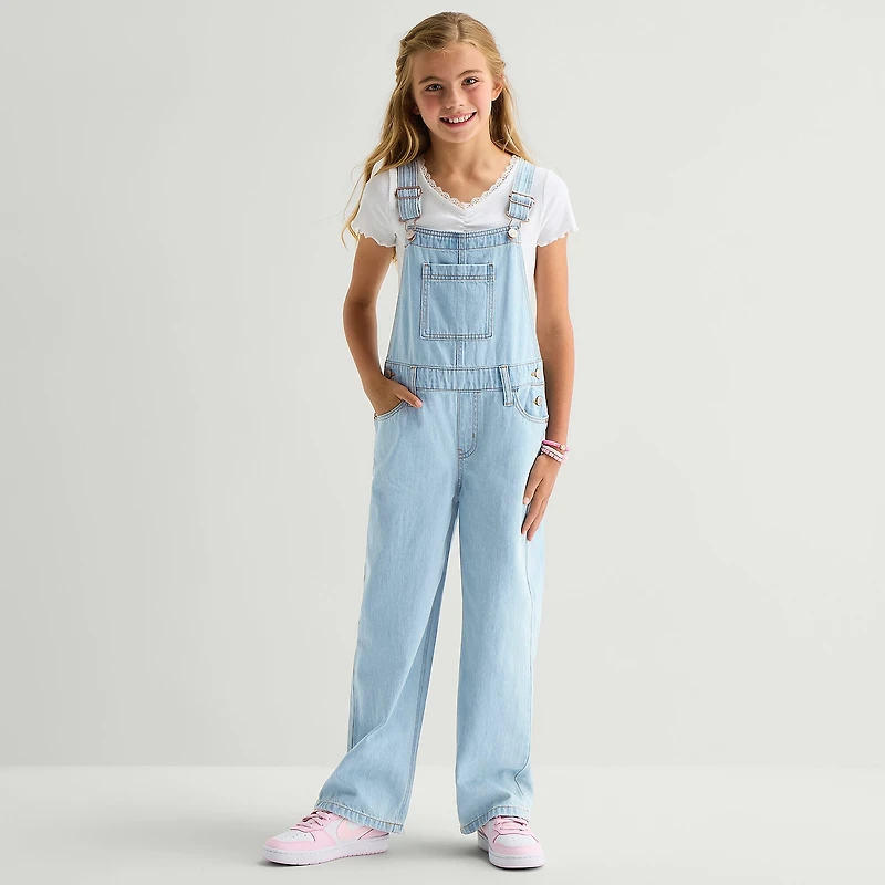 Thereabouts Little & Big Kid Girls Overalls