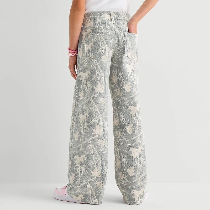 Thereabouts Little & Big Kid Girls Adjustable Waist Baggy Fit Jean