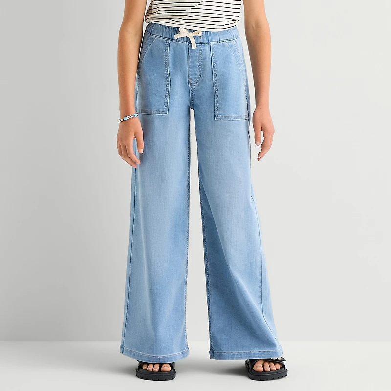 Thereabouts Little & Big Kid Girls Stretch Fabric Loose Fit Jean