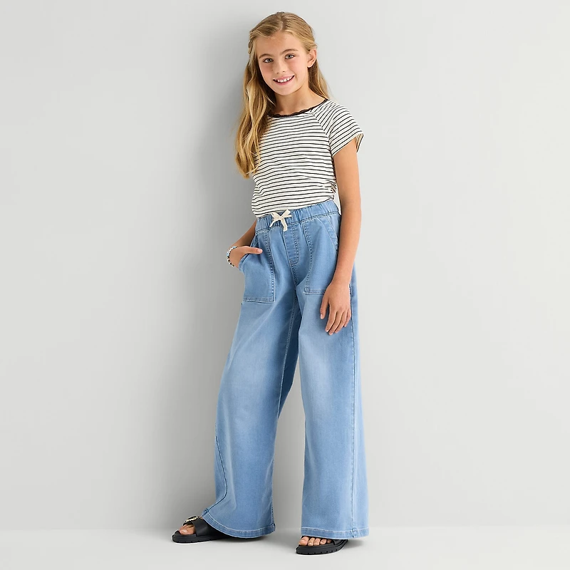 Thereabouts Little & Big Kid Girls Stretch Fabric Loose Fit Jean