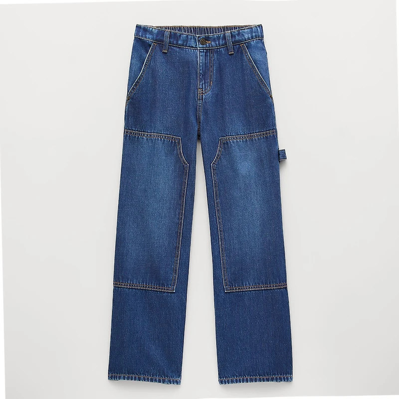 Thereabouts Little & Big Kid Boys Adjustable Waist Workwear Loose Fit Jean