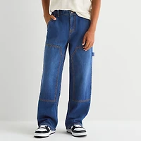 Thereabouts Little & Big Kid Boys Adjustable Waist Workwear Loose Fit Jean