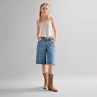 Arizona Womens Juniors Scoop Neck Sleeveless Camisole