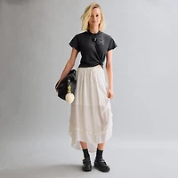 Arizona Womens Juniors Mid Rise Maxi Skirt
