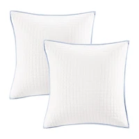 Intelligent Design Maize Cotton Jacquard Duvet Cover Set with Euro Shams and Throw Pillows