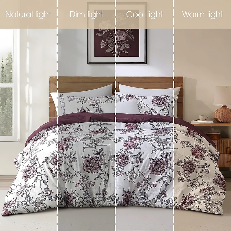Stratford Park Rina Floral Easy Care Comforter Set