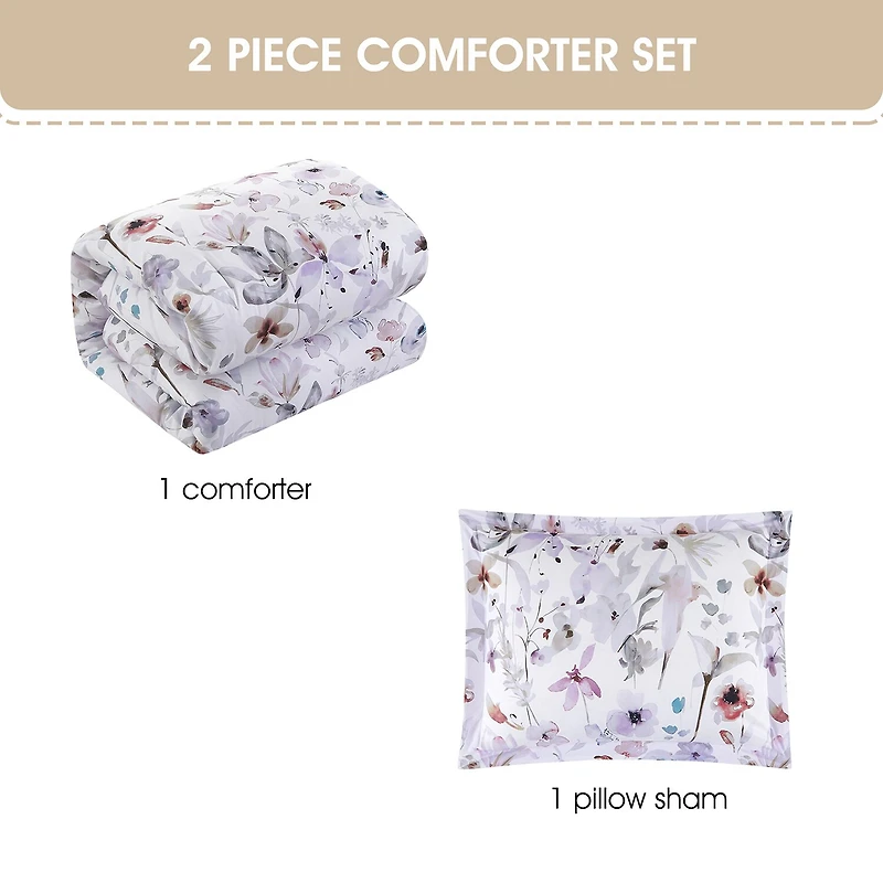 Stratford Park Mylie Floral Easy Care Comforter Set