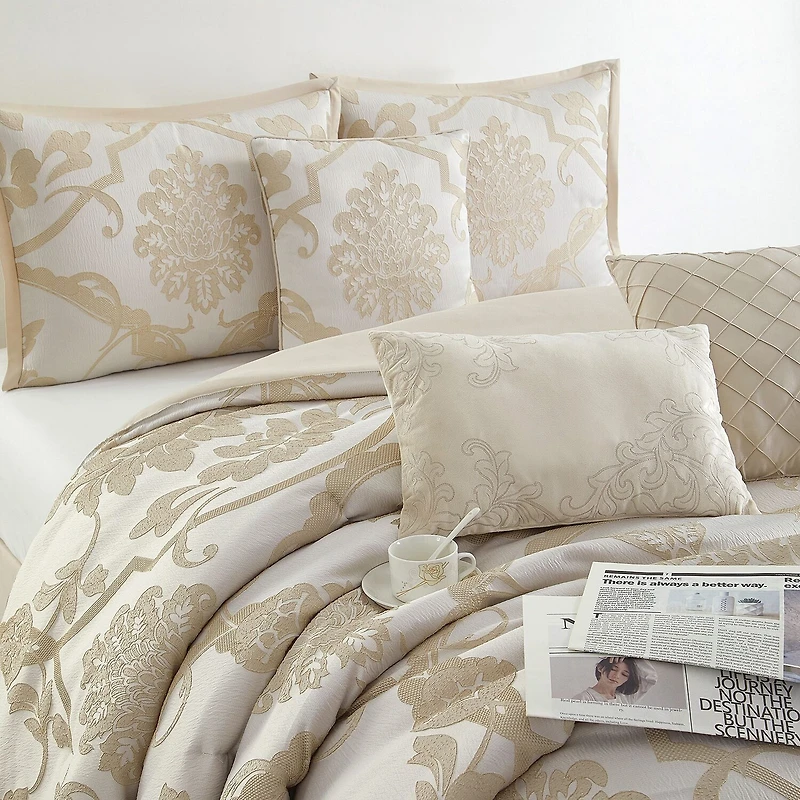 Stratford Park Melinda Floral 7-pc. Easy Care Comforter Set