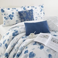 Stratford Park Melani Waffle Floral 7-pc. Easy Care Comforter Set