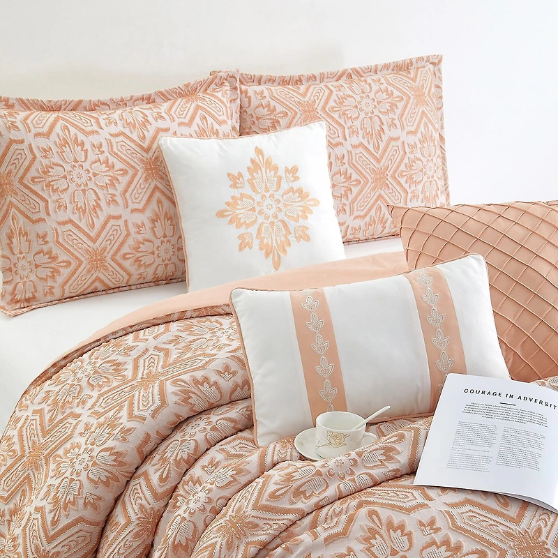 Stratford Park Brenda Geometric 7-pc. Easy Care Comforter Set