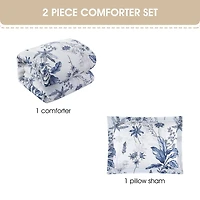 Stratford Park Hanna Floral Easy Care Comforter Set
