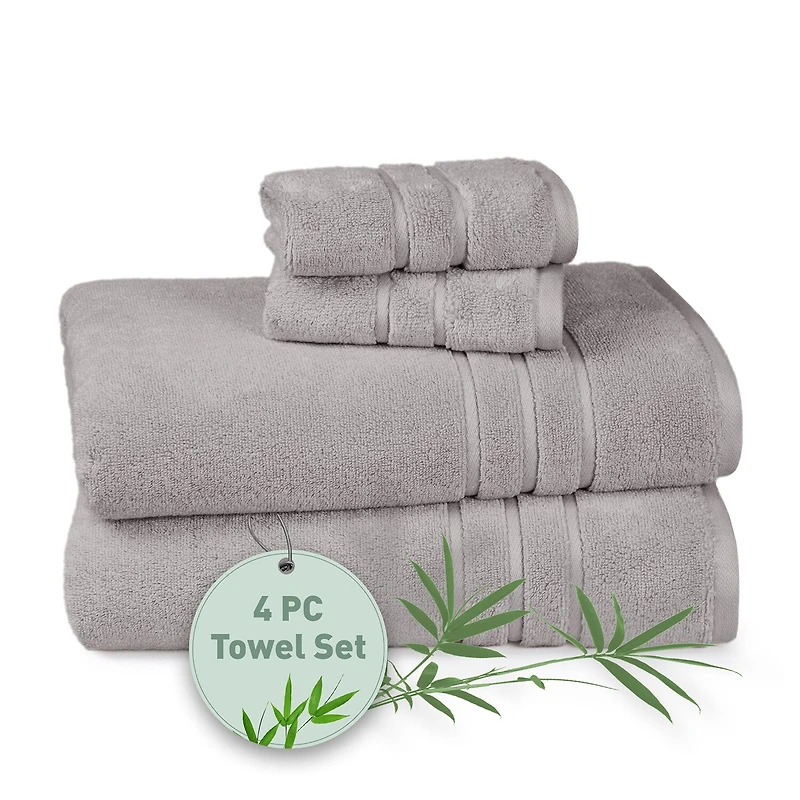 Trident Cotton And Viscose From Bamboo 4-pc. Bath Towel Set