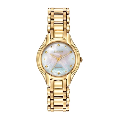 Citizen® Eco-Drive® Womens Gold-Tone Bracelet Watch EM0282-56D