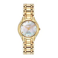 Citizen® Eco-Drive® Womens Gold-Tone Bracelet Watch EM0282-56D