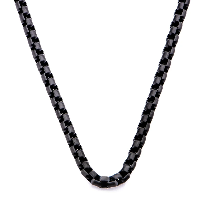 Mens Stainless Steel Hypoallergenic Inch Box Chain Necklace