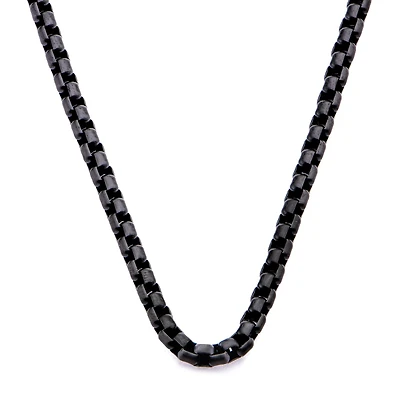Mens Stainless Steel Hypoallergenic Inch Box Chain Necklace