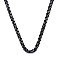 Mens Stainless Steel Hypoallergenic Inch Box Chain Necklace