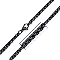 Mens Stainless Steel Hypoallergenic Inch Box Chain Necklace