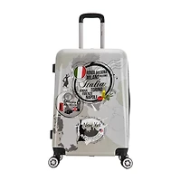 InUSA World 24 Inch Hardside Lightweight Checked Spinner Luggage