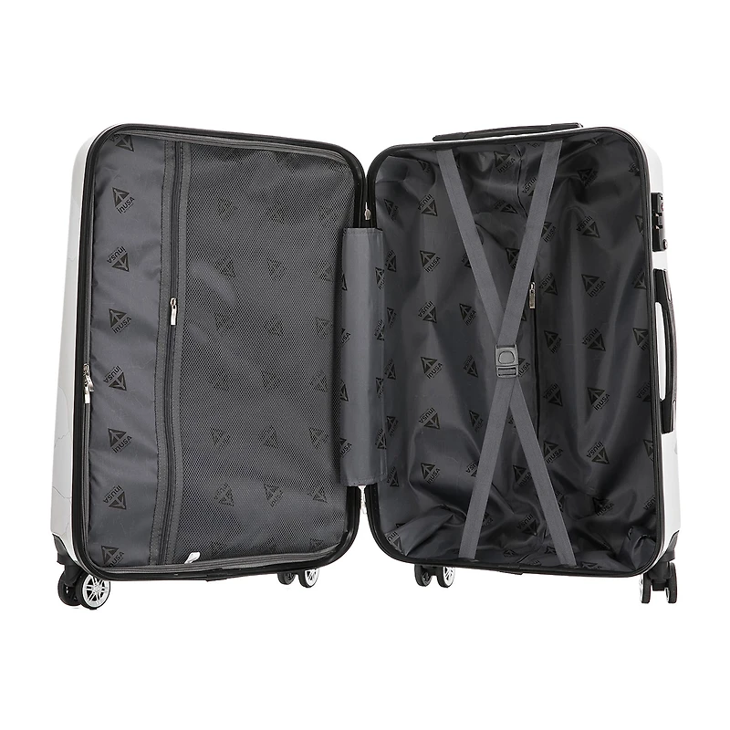 InUSA World 24 Inch Hardside Lightweight Checked Spinner Luggage