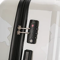 InUSA World 24 Inch Hardside Lightweight Checked Spinner Luggage