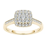 1/2 CT.T.W. Natural Diamond 10K Yellow Gold Engagement Ring