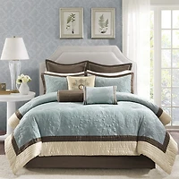 Madison Park Melanie Embroidered 9-pc. Comforter Set