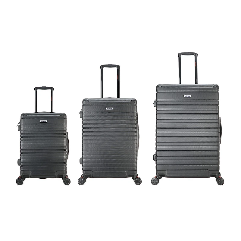 InUSA Deep 3-pc. Hardside Lightweight Luggage Set