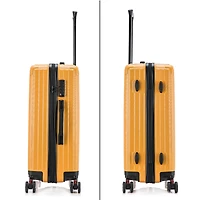Dukap Stratos 24 Inch Hardside Lightweight Checked Spinner Luggage